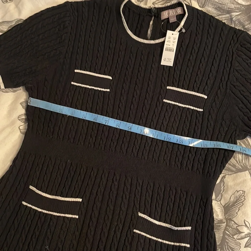 J.Crew Short-sleeve cable-knit sweater-dress BP518